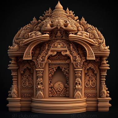 3D model Mandir (STL)